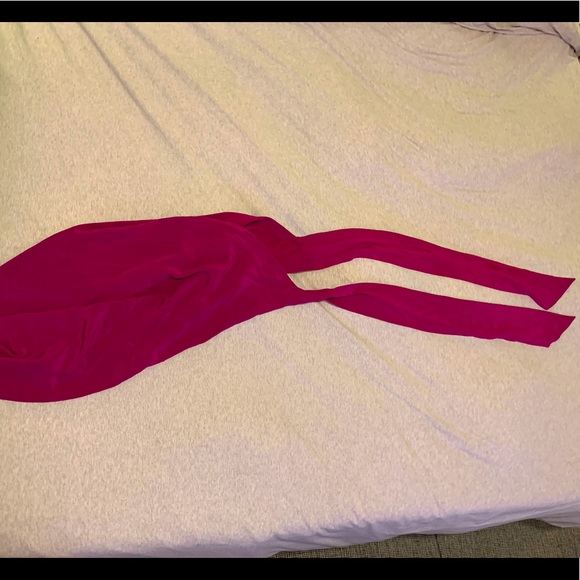 Magenta Olive Olivia Silk Mini Dress - Picture 8 of 9